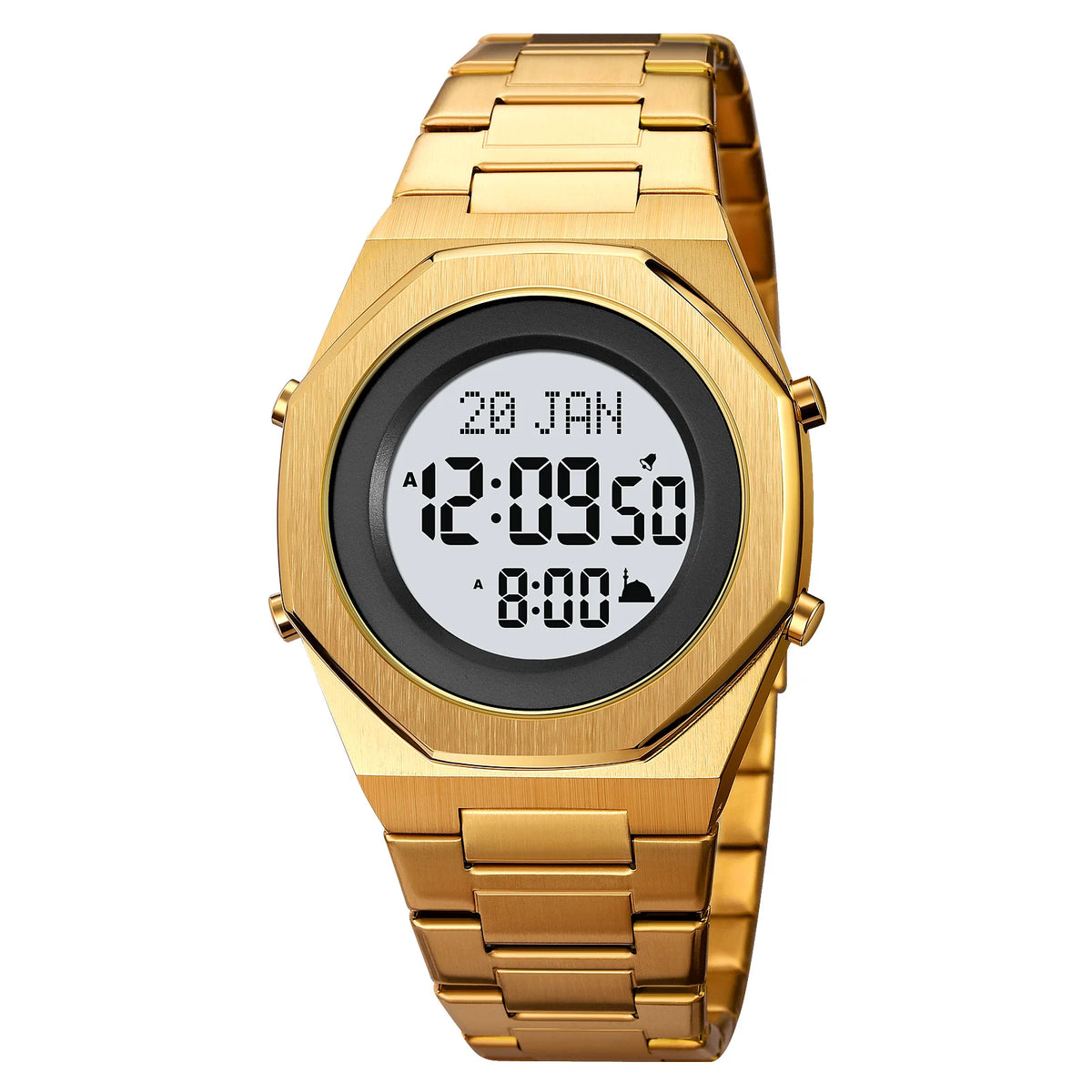 Islamic Watch - SKMEI 2069 Prayer Time & Qibla Compass Men's Wristwatch