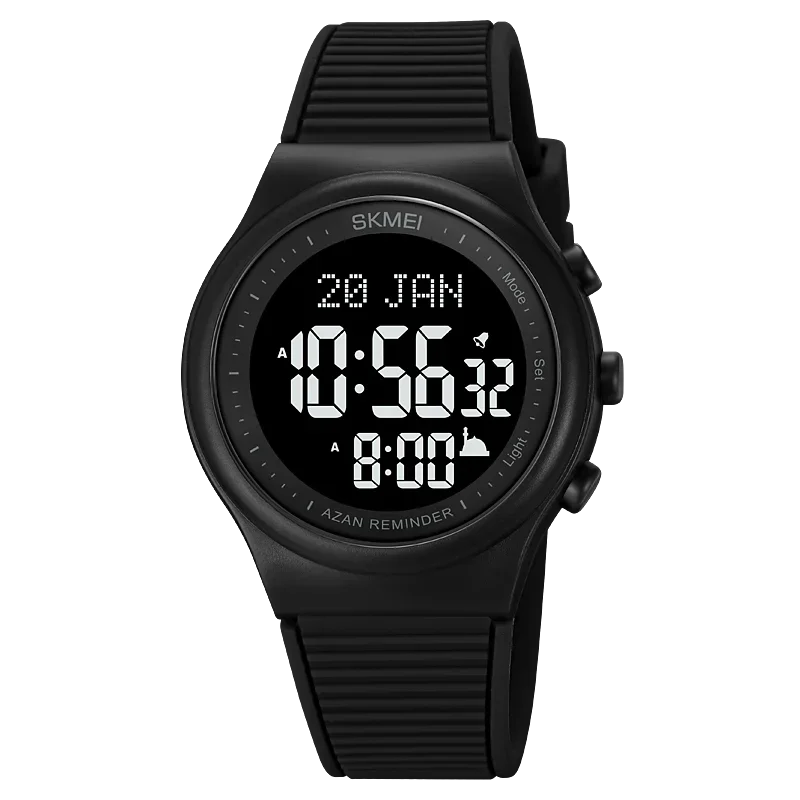 Islamic Watch - Skmei Prayer Watch with Qibla Compass & Adhan Alarm