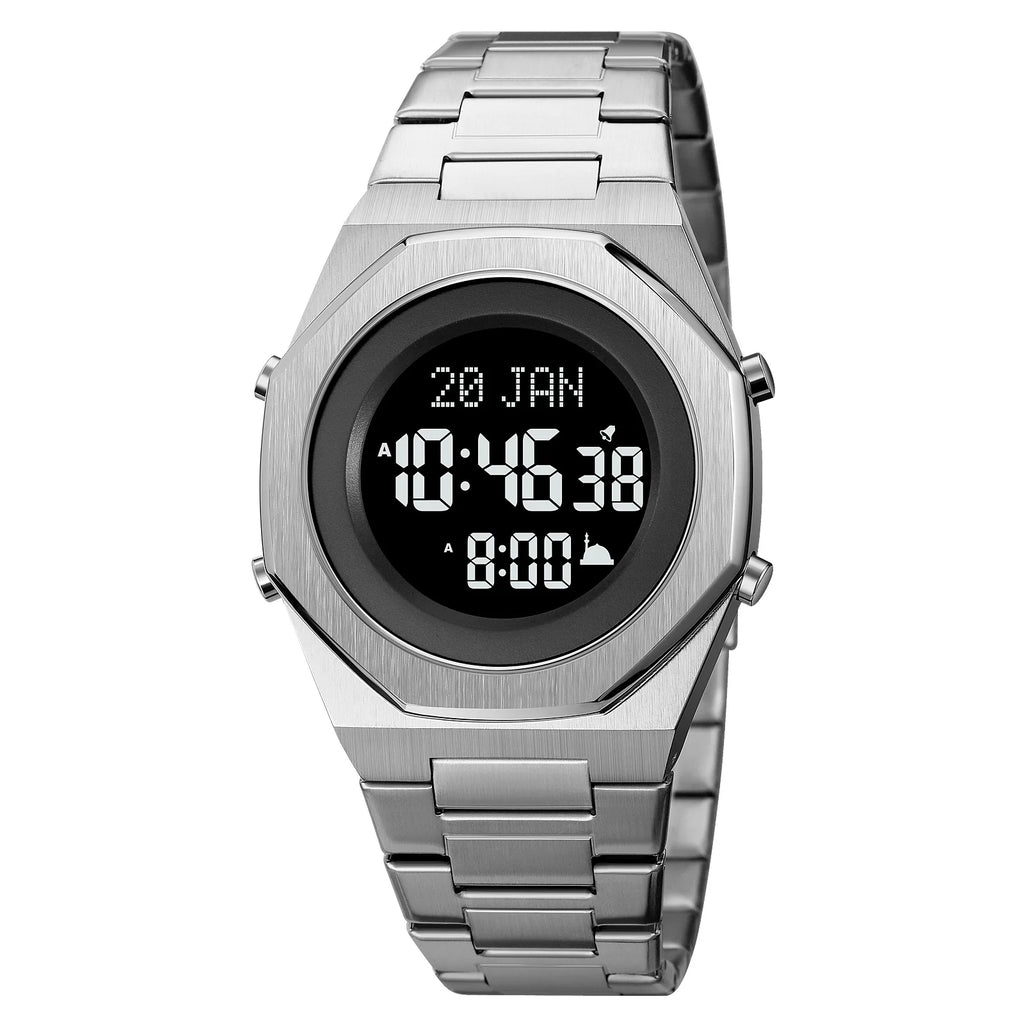 Islamic Watch - SKMEI 2069 Prayer Time & Qibla Compass Men's Wristwatch