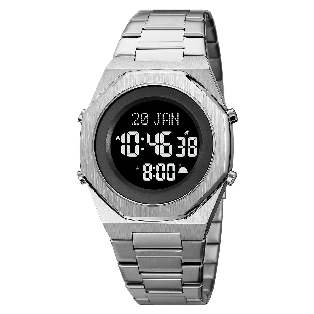 Islamic Watch - SKMEI 2069 Prayer Time & Qibla Compass Men's Wristwatch