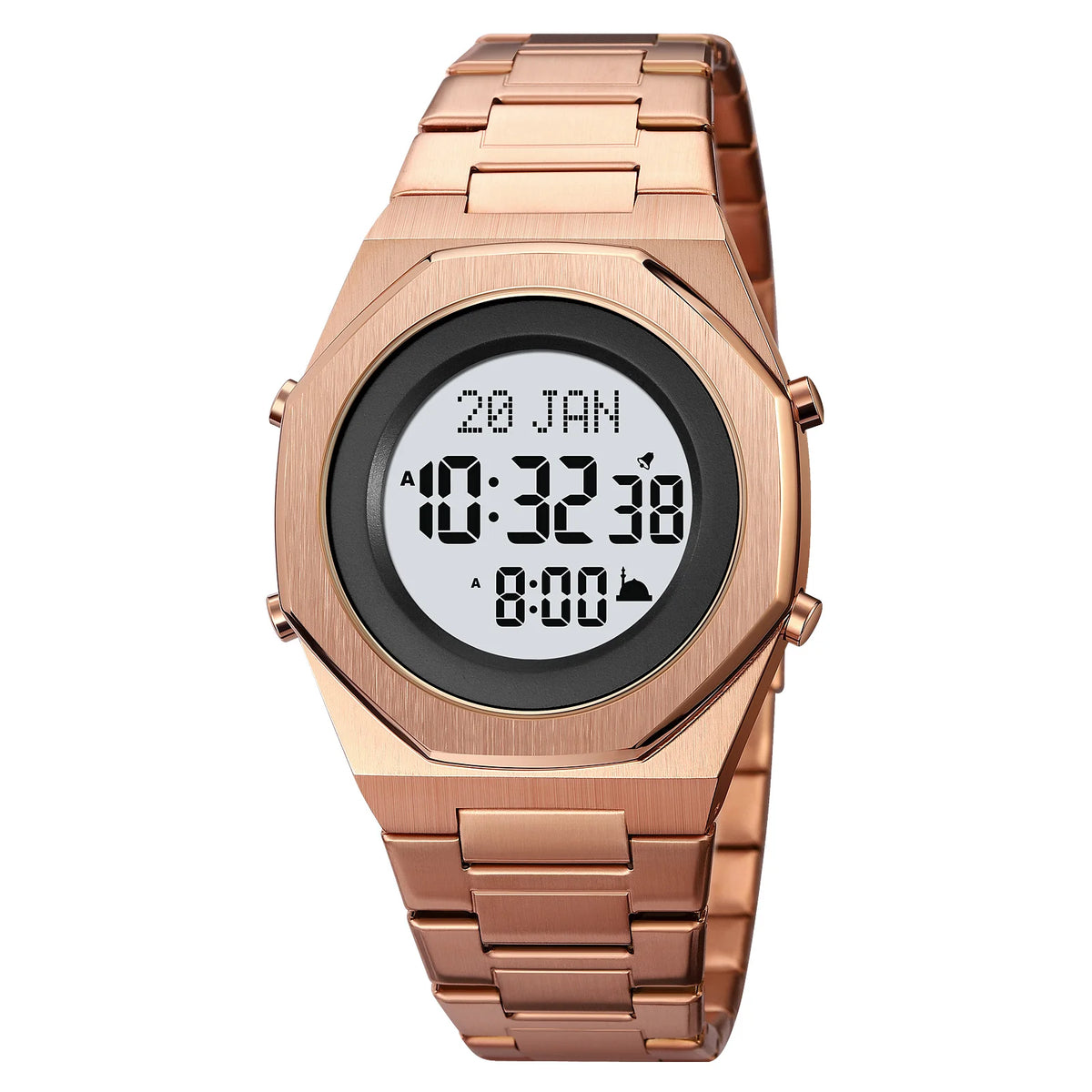 Islamic Watch - SKMEI 2069 Prayer Time & Qibla Compass Men's Wristwatch