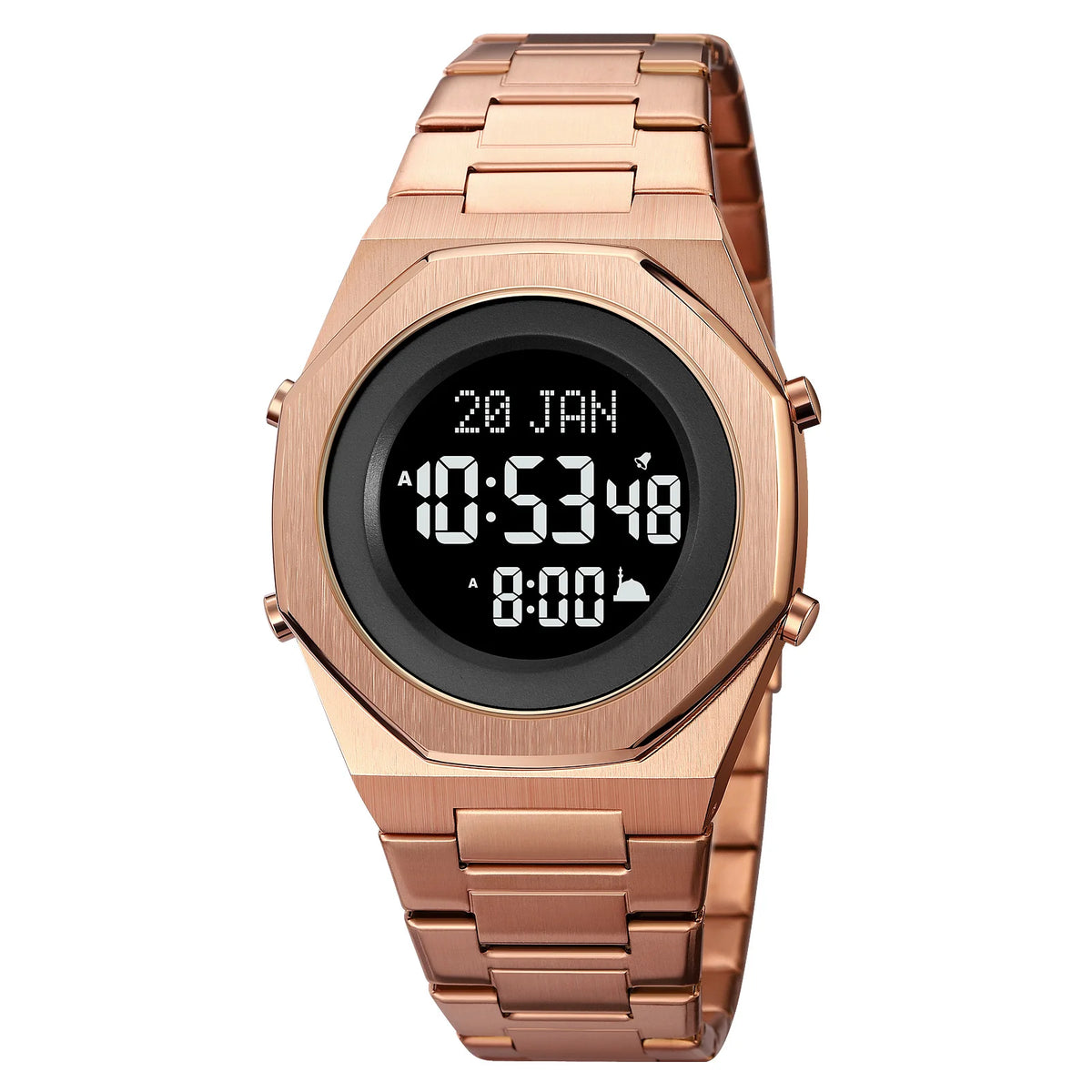 Islamic Watch - SKMEI 2069 Prayer Time & Qibla Compass Men's Wristwatch