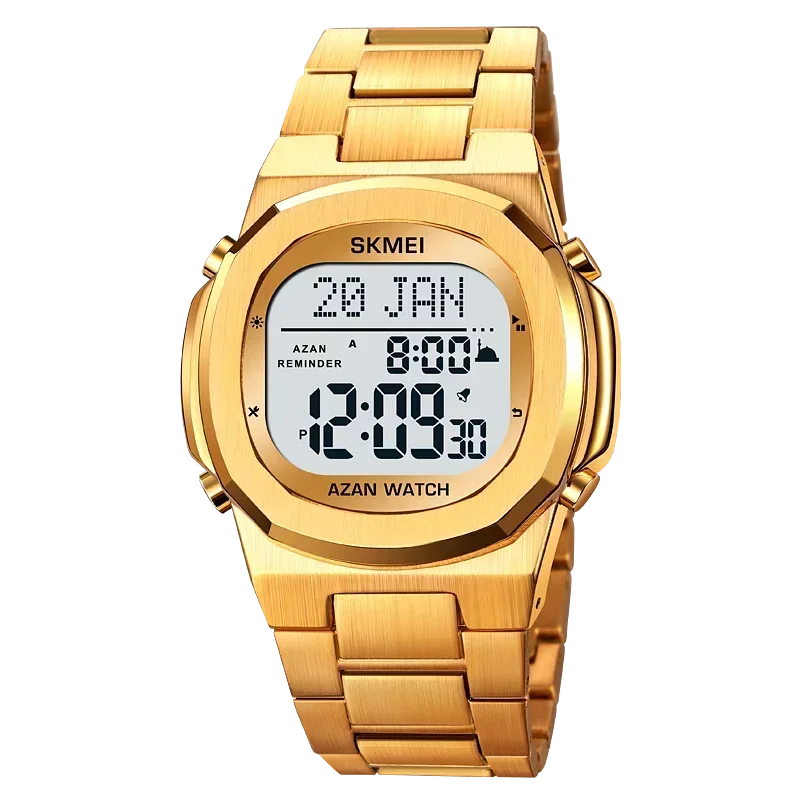Islamic Watch - SKMEI Fashion Sport Waterproof Steel Electronic Men's Wrist Watch
