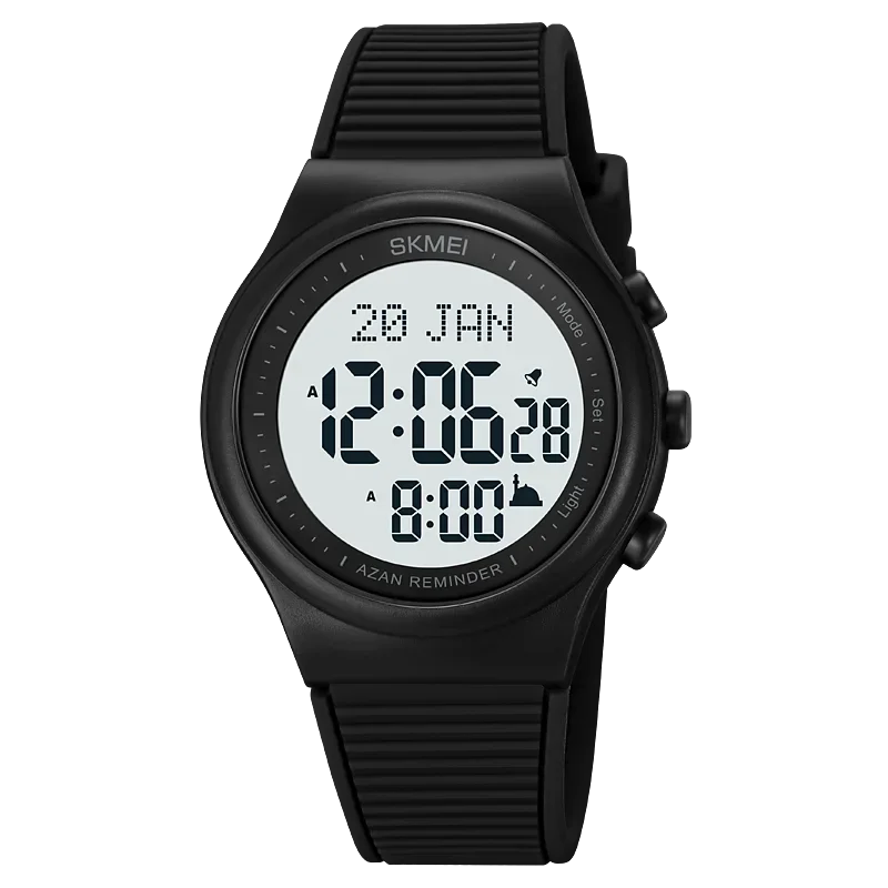 Islamic Watch - Skmei Prayer Watch with Qibla Compass & Adhan Alarm