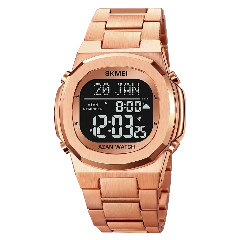 Islamic Watch - SKMEI Fashion Sport Waterproof Steel Electronic Men's Wrist Watch