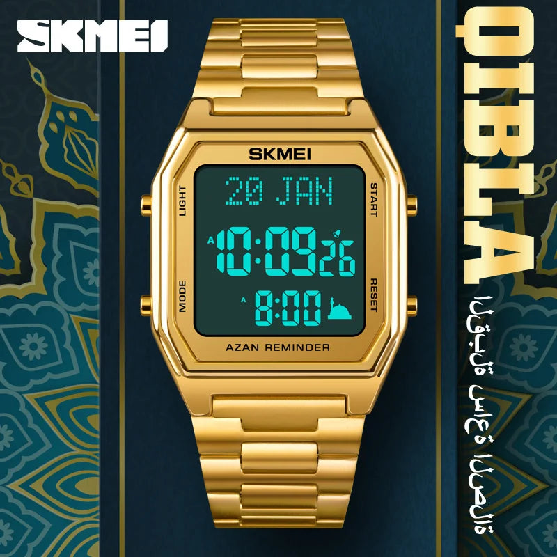 Islamic Watch - SKMEI 1763 Sport Waterproof Digital Wristwatch for Men